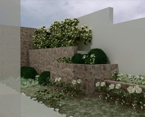 Arki Topo – Architecture & Topography - Design of flowerboxes in a house, Kalyvia, Attiki, Greece