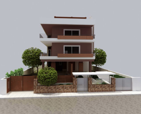 Arki Topo - Architecture & Topography - House facade remodel, Kifissia, Attiki