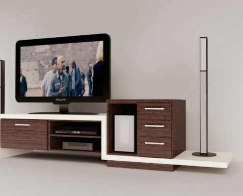 Arki Topo – Architecture & Topography - TV furniture design for an apartment, Elefsina, Attiki, Greece