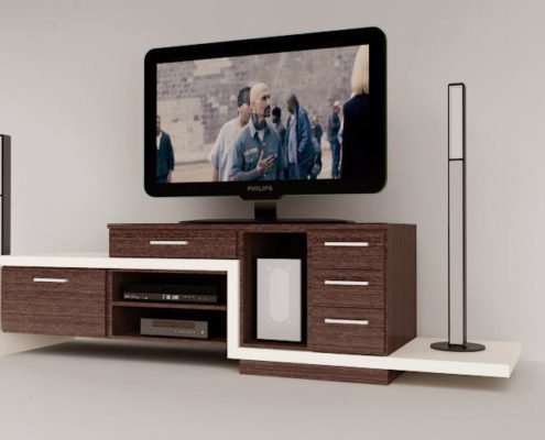 Arki Topo – Architecture & Topography - TV furniture design for an apartment, Elefsina, Attiki, Greece