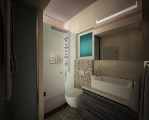 Arki Topo – Architecture & Topography - Bathroom refurbishment in a flat in Argyroupolis, Attiki, Greece